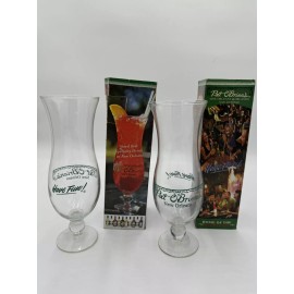 Unbranded Pat O’Brien’s Have Fun Hurricane Glass Orlando Souvenir with Original Box 2 Pack