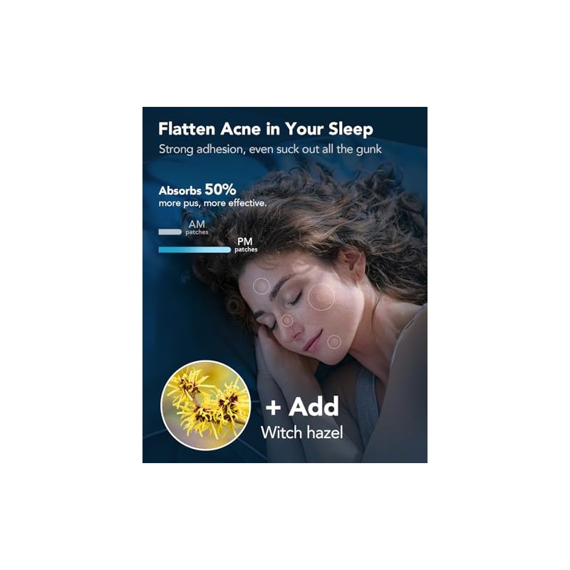 LitBear Acne Pimple Patches - Day and Night for Effective
