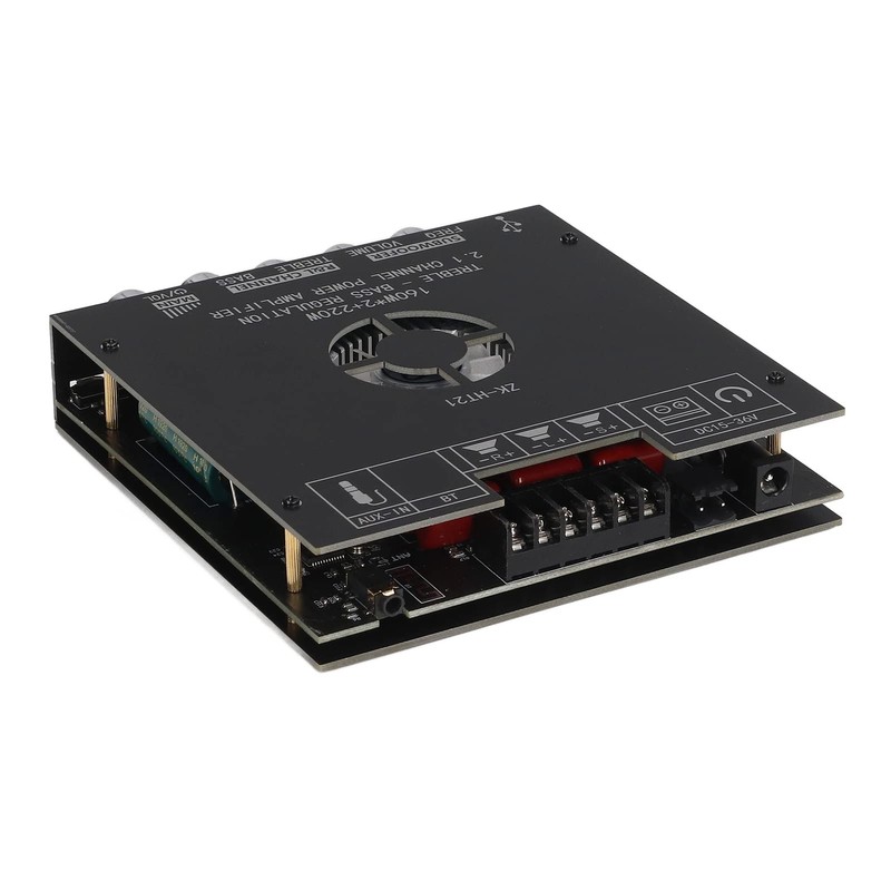 Haofy Amplificador de Potencia ZK HT21, 2.1 Canales, 160W, Conectividad