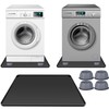 Washing Machine Drain Pan 27"x27" with 4 Anti-Vibration Foot Pads