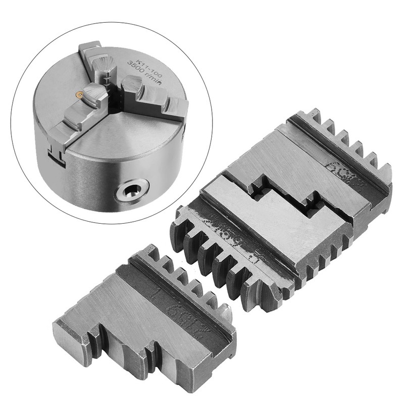 3 Pcs K11-100 Internal Jaw 4in Chuck 20CrMnTi High Strength