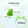100 Pack Mini Frogs, Resin Green Tiny Frogs to Hide
