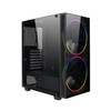 Gaming Case Mid-Tower with Tempered Glass Side Panel, 2x200mm ARGB