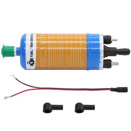 External Inline Fuel Pump 100GPH,Electric Fuel Pump High Flow 12V Universal Electric Fuel Transfer Pump 360LPH (12V-Single Pump)