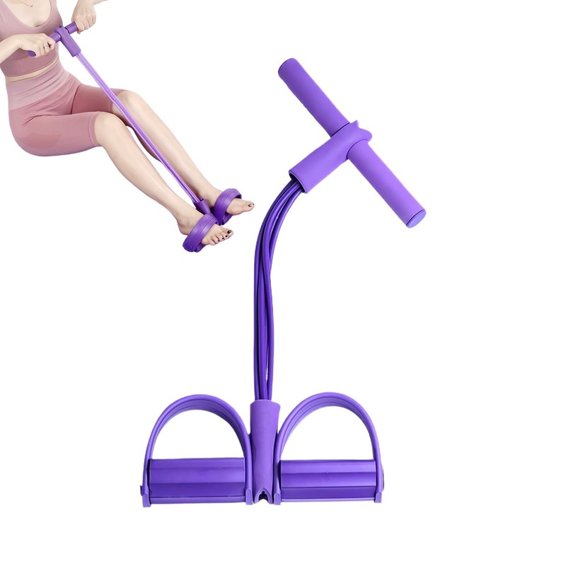 Fitness Band | Stretch Rope Exercise Bands 4 Tube Pedal