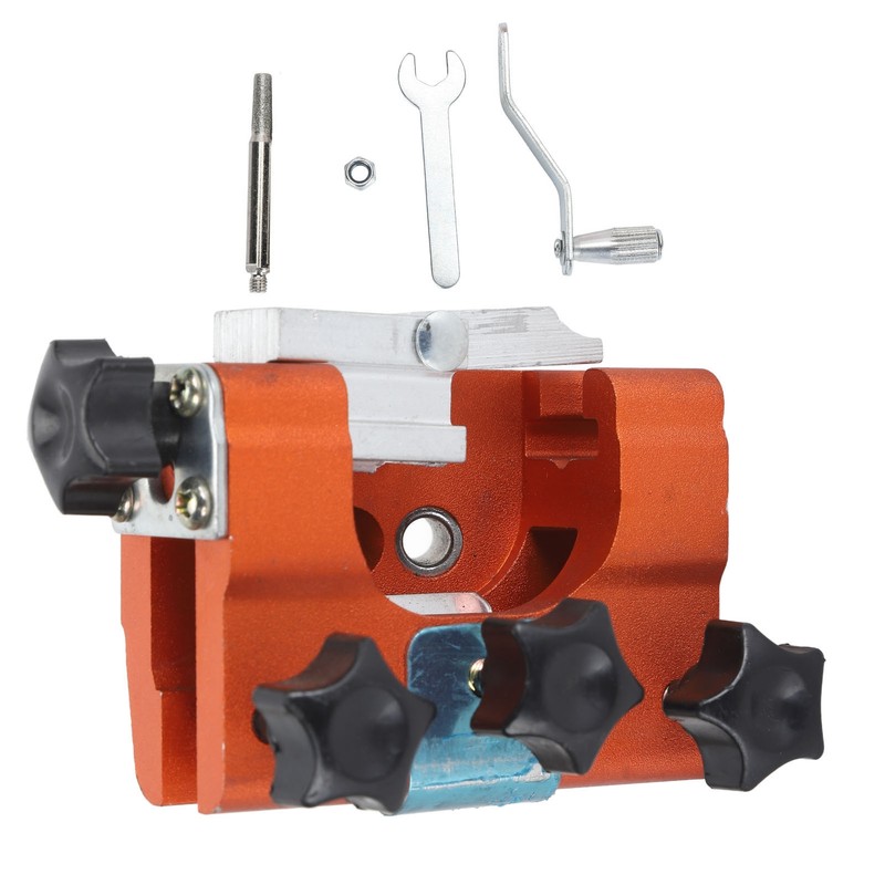 Chainsaw Sharpener Jig Kit Alloy Hand Cranked Chain Saw Sharpening