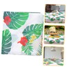 Mikinona Leaves Pattern Tablecloth Picnic Table Cover Iridescent Table Cloth