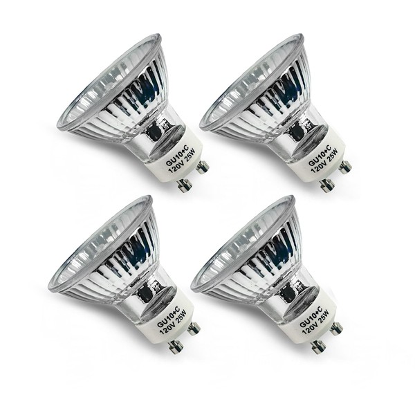 CABRHEART GU10 120v 50w Halogen Light Bulbs, 2800k Warm White