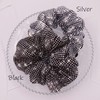 Embellished Sparkly Black Crystal Scrunchie Hair Tie Ponytail Holder Accessory
