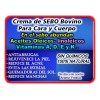Crema De Sebo Bovino Manteca De Vaca Natural Arrugas Manchas
