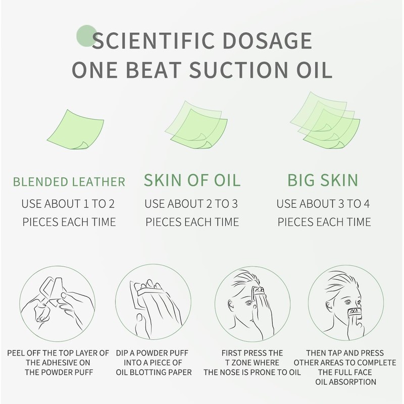 300 Sheets Oil Blotting Sheets for Face - Natural Wood