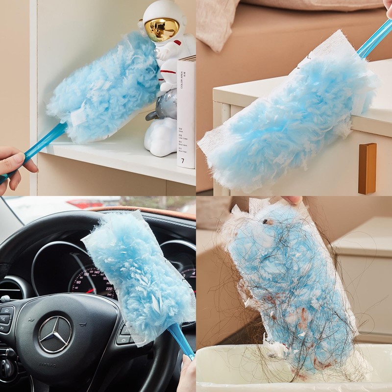 GWAWG Fluffy Duster Refills,Flash Duster Refills,20 PCS Flash Dust Magnet,with