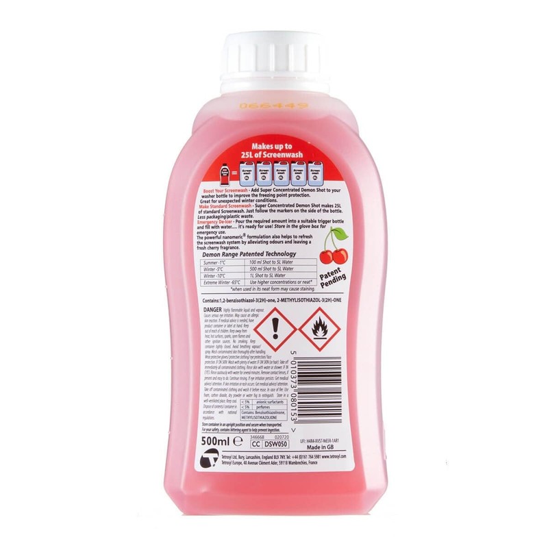 CarPlan Demon Shot Screenwash Booster, 500 ml, Creates 25 Litres