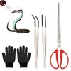 braxan Feeding Tongs, Reptile Tongs Set – 3PCS Stainless Steel