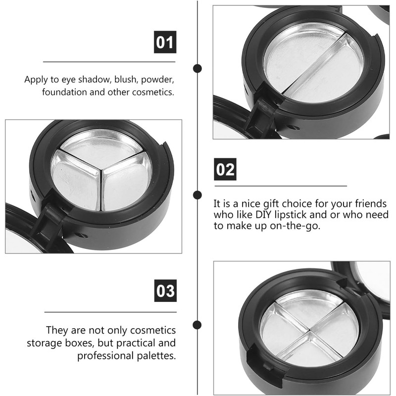 Estuche para Sombras de Ojos Vacío 4 Piezas Caja de