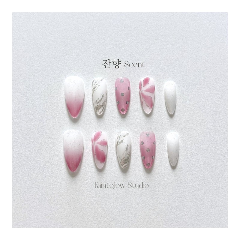 [Reverberation Scent] Handmade nail tips - Coffin Egg / [잔향