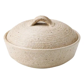 Marui Ceramics Iga Ware Hechimon Small Pot White Birch MR-3-3524 280ml