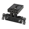 CAMVATE Rail Rod Support System DSLR Baseplate Mount + Rail