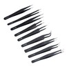 Yenghome 9 PCS Precision Tweezers Set, Anti-Static ESD Stainless Steel