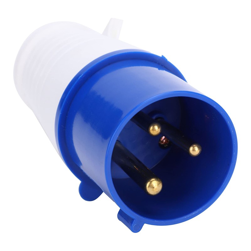 2Pcs 32A Industrial Plug, 3‑Pin 1‑Phase Explosion‑Proof 220‑250v, Waterproof Industrial