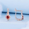 Bellitia Jewelry Rose Gold-Plated Sterling Silver Earrings Twist Earrings for