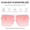 Dollger Square Oversized Sunglasses for Women Men Fashion Big Large