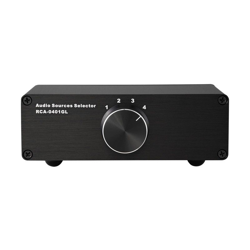 4 to 1 (1 to 4) RCA Audio Source Signal