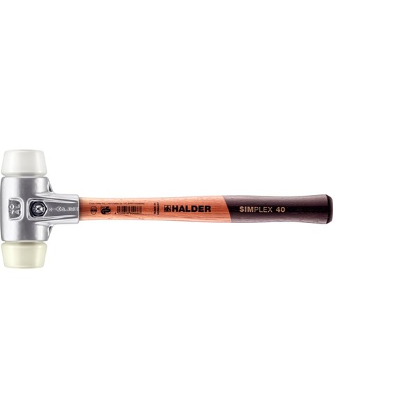 Halder 3178040" Simplex Superplastic/Nylon Soft-Face Mallet, Multi-Colour, 40 mm