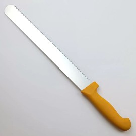 JERO 12 Inch Commercial Serrated Slicer Knife, German Stainless, MFG IN PORTUGAL