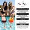 Floating Wine Glasses for Pool (18 Oz | Set of