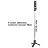 Selfie Tripod Stand Multi Angle Shooting 360° Rotation 70cm Telescopic