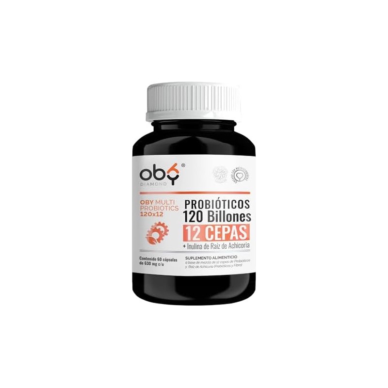 Probioticos 120 Billones de 12 Cepas Prebioticos. OBY MULTI Probiotics