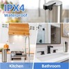 Stainless Steel Automatic Soap Dispenser, 2 Counts Touchless Electric Sensor