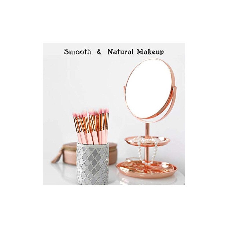 Juego de 15 brochas de maquillaje para sombra de ojos,