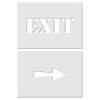 Exit and Arrow Stencil Set - Small Exit Word and