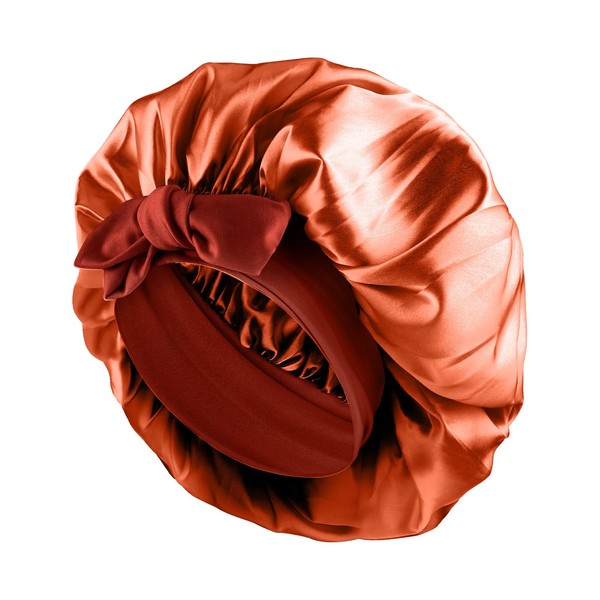 Abeillo Schlafmütze Satin Bonnet Nacht Schlaf Mütze, Nachtmütze Haarhaube, Verstellbare