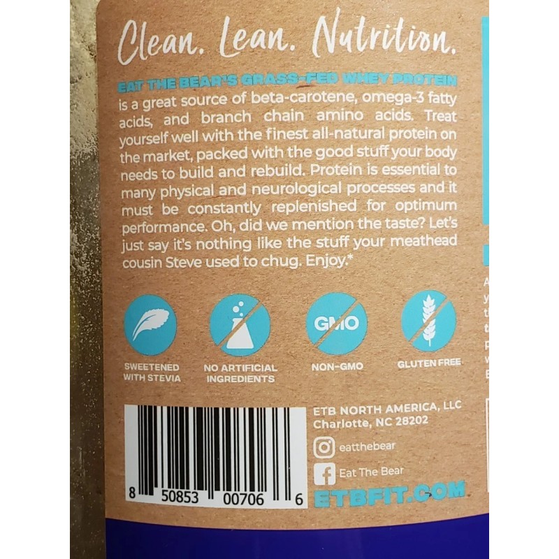 Eat The Bear - Whey Protein - Grass fed 1.48