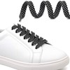 DELELE Athletic Flat Shoe Laces: Double Layer Colorful Twill Shoelaces