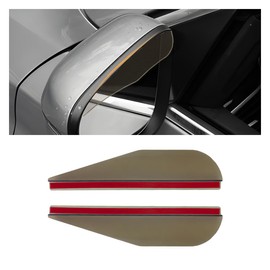 2PCS Car Rear View Mirror Rain Visor Eyebrow- Smoke Visor Guard for Car Side Mirrors- Waterproof Auto Side Mirror Rain Protector Cover Accessories- Universal Rainwater Deflector for Cars (Translucent)