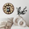 10-Inch Wooden Clock for a New Home with a Custom