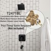 T2471BL Matte Black Shower Handle Compatible with Moen Genta LX