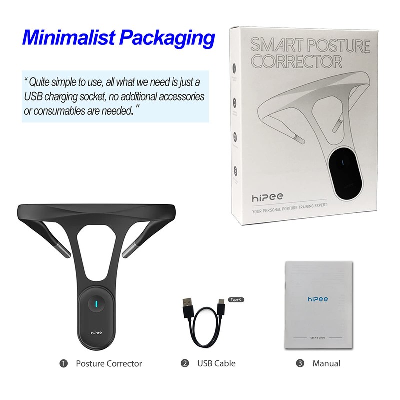 hipee hipee P1 Smart Posture Trainer & Corrector, Control with