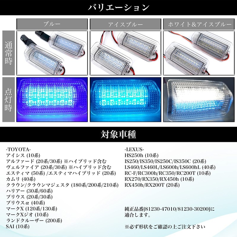 Meliore LED Ice Blue White Two-Tone Welcome Light Door Universal