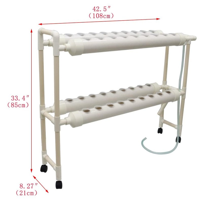 INTBUYING Hydroponic 36 Holes Plant Site Grow Kit Garden System