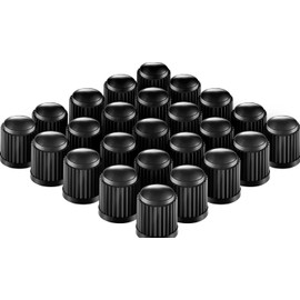 C-HORSE 1000 Pcs Universal Black Plastic Car Motor Tire Valve Stem Caps
