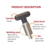 Handle Locking Spring-Loaded Pull pin, Welded Steel Body Column Positioning