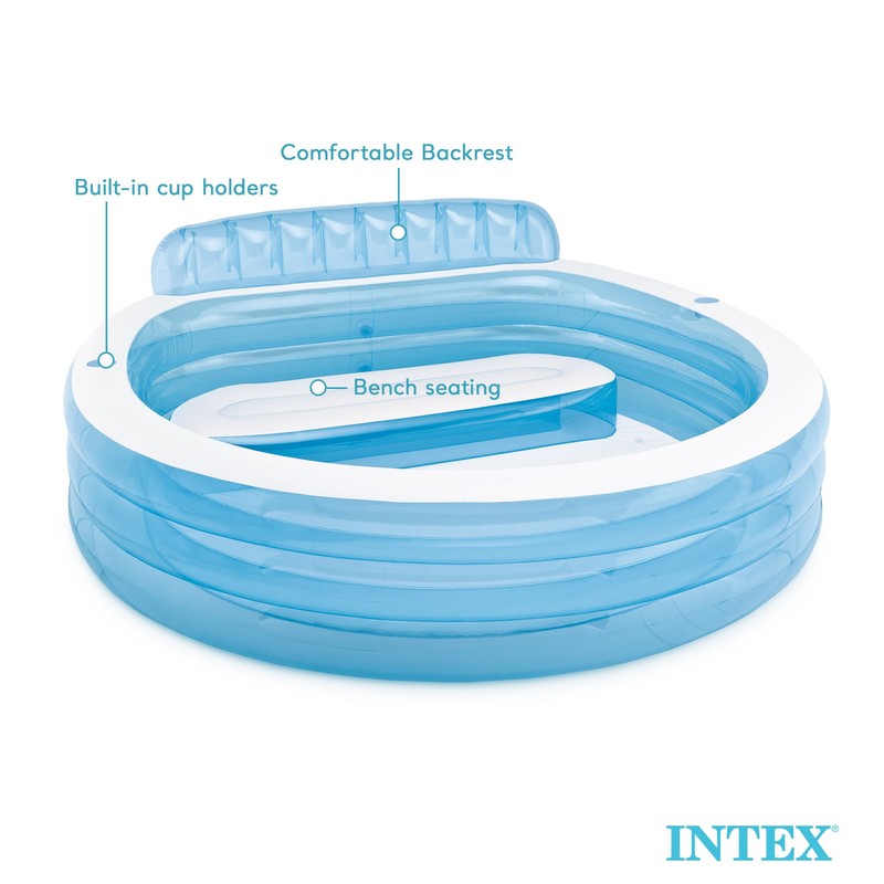 Intex 57190EP B01E0W4L58 Family Lounge Pool, 6x20x20 Blue