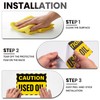 Anobell Caution Used Oil Labels - 20 Pack 7"x5" Adhesive