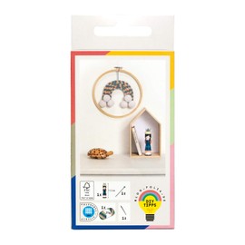 folia 24919 Knitting Dolly with Wool, Wooden Knitting Needle and Embroidery Need