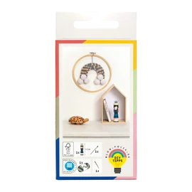 folia 24919 Knitting Dolly with Wool, Wooden Knitting Needle and Embroidery Need